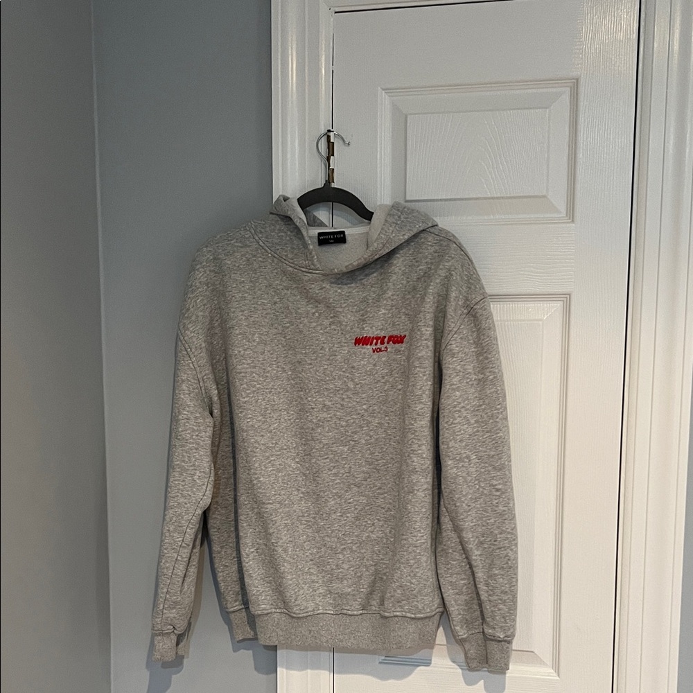 White Fox Gray Hoodie
